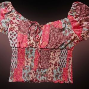 Pastel cottagecore crop top